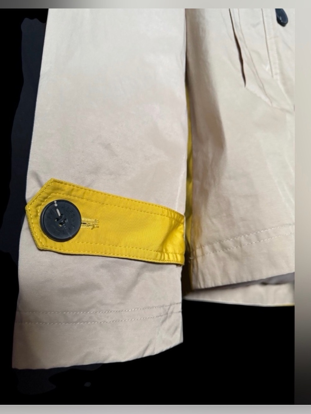 Woman’s Jacket Avec Les Filles Water Resistant Hooded Short Trench - Picture 8 of 10